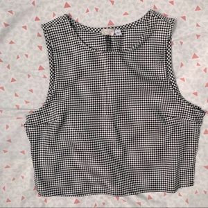 Houndstooth Cropped Shirt